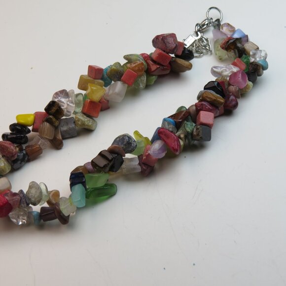 Multi Gemstone Agate Anklet - Picture 4 of 4